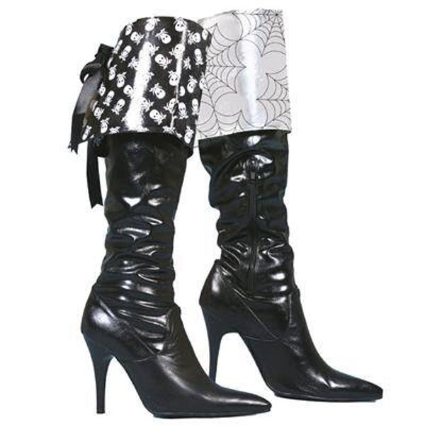 Couvre-chaussures réversible tête de mort/araignée