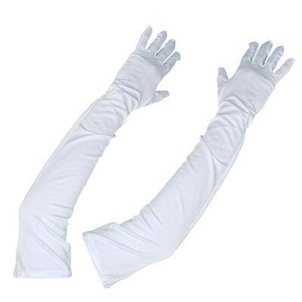 Gants 45 cm blanc