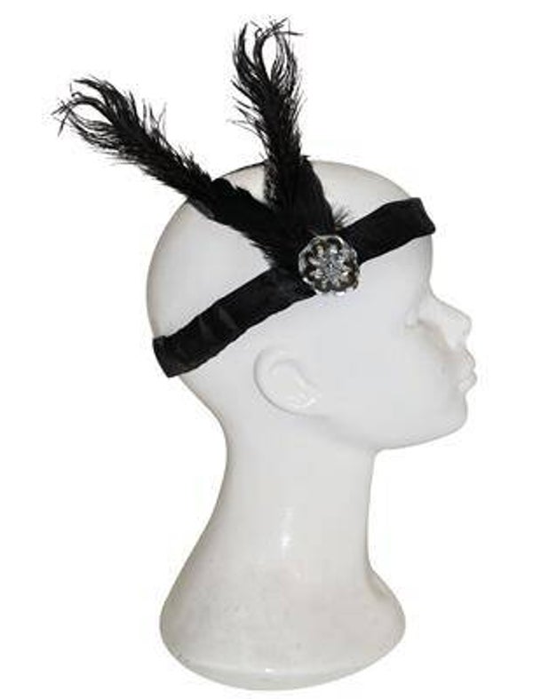 Bandeau avec plume noire 01