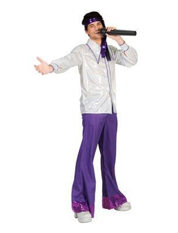 Pantalon disco mauve