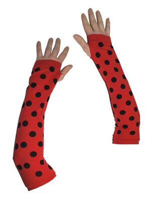 Mitaines longues coccinelle