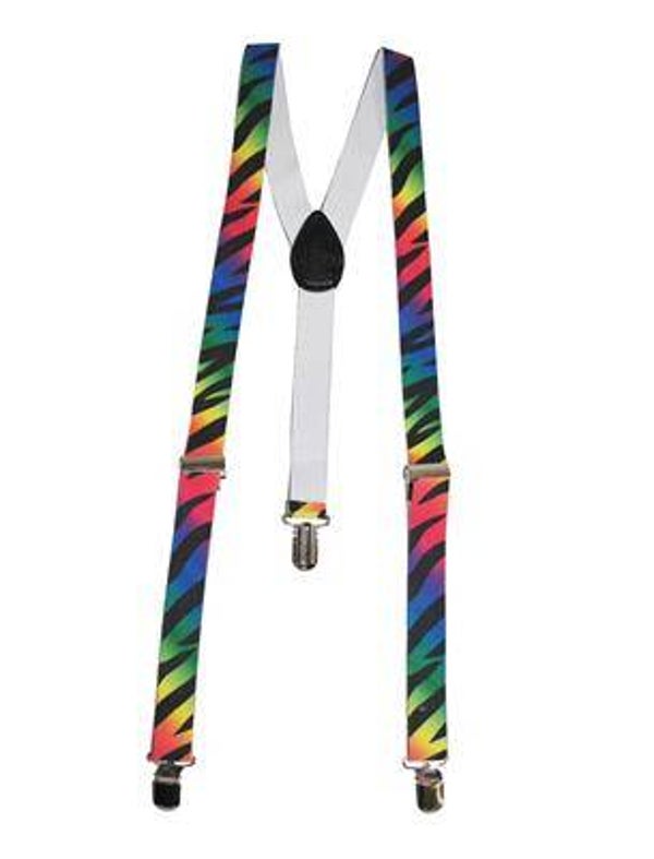 Bretelles motif zèbre multi