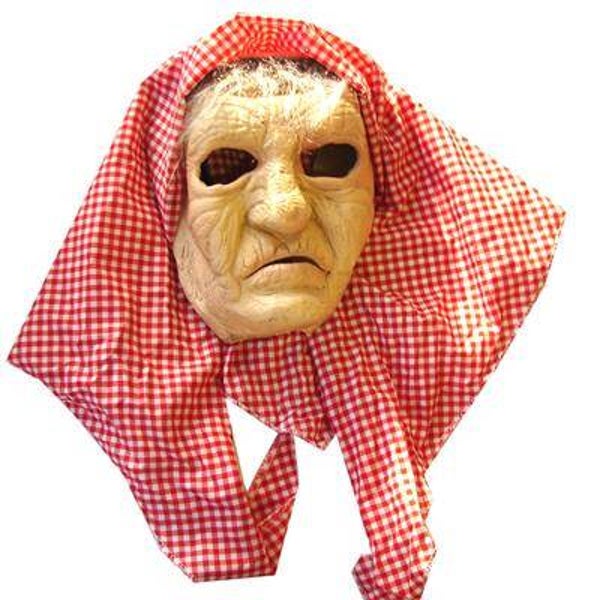Masque grand-mère avec voile