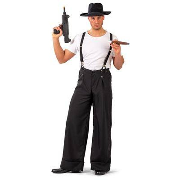 Pantalon années 20 noir