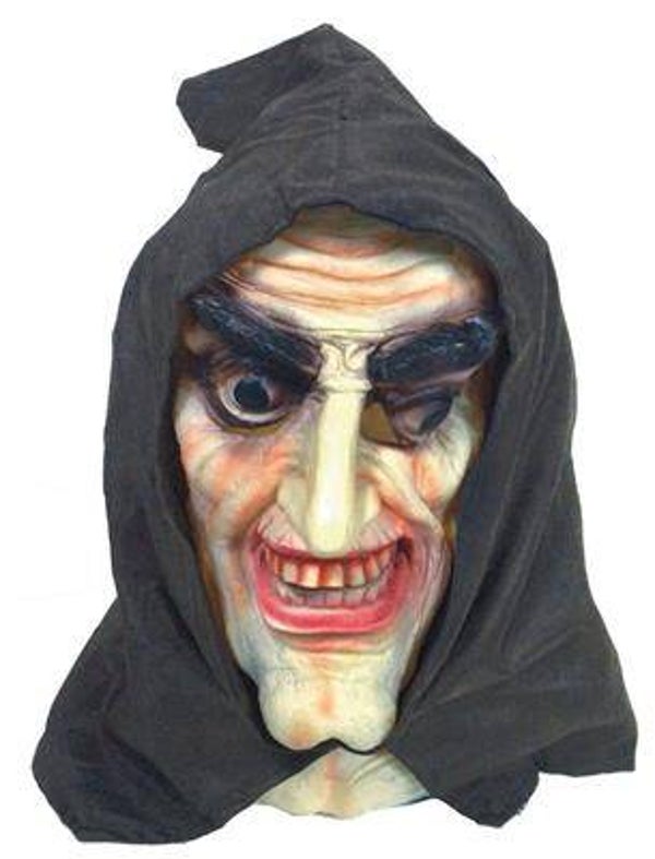 Masque sorcière avec cagoule