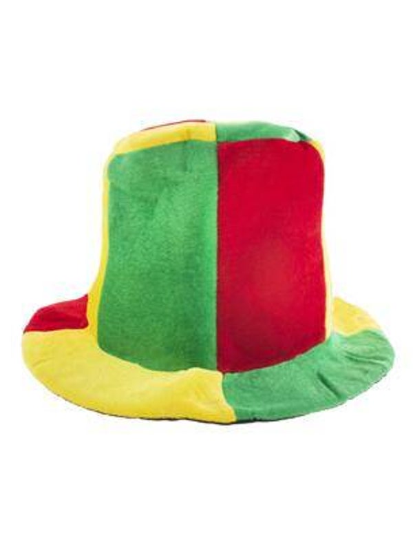Chapeau haut de forme rouge jaune vert