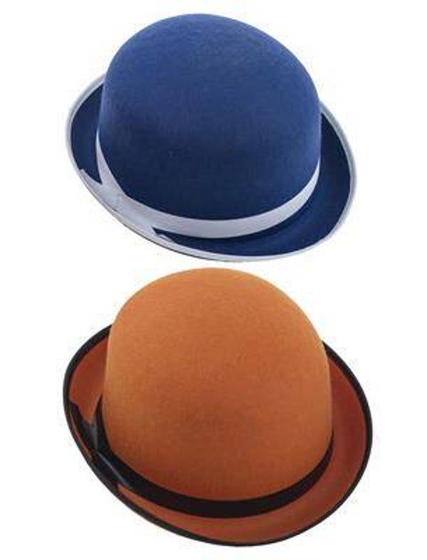Chapeau melon 2 couleurs