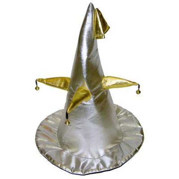 Chapeau pointu - lamee + clochettes