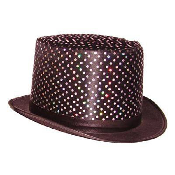 Chapeau haut de forme argent 01