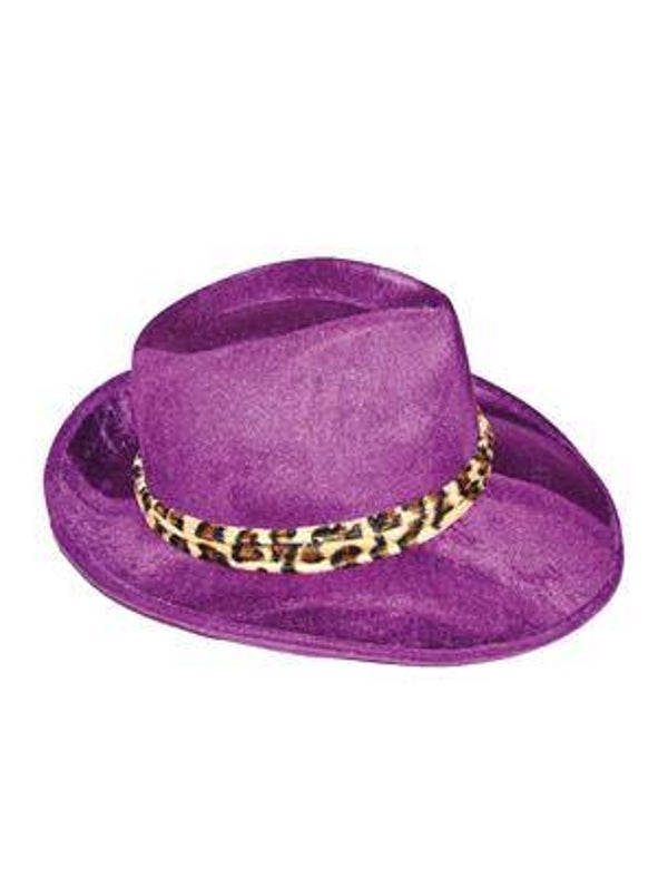 Chapeau pimp velours