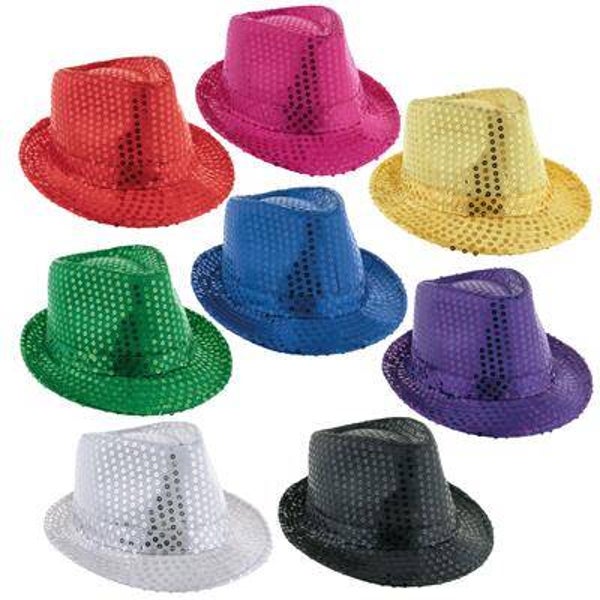 Chapeau avec paillettes 8 couleurs