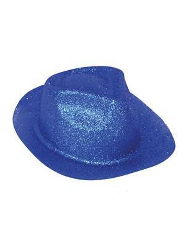 Chapeau paillettes bleu