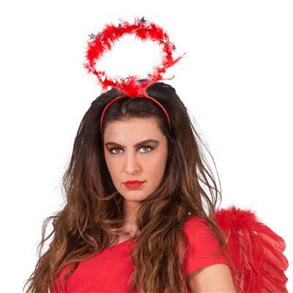 Serre-tête auréole rouge