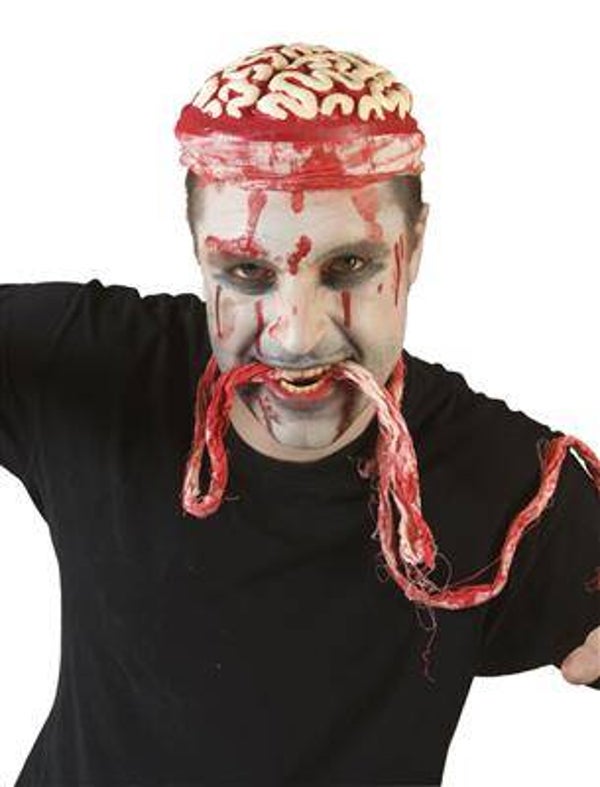 Couvre-chef avec cervelle sanglante