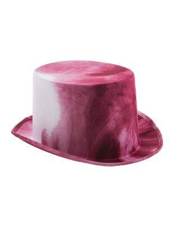 Chapeau haut de forme avec du sang