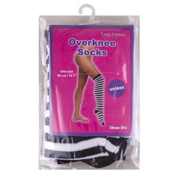 Bas 55 cm noir blanc