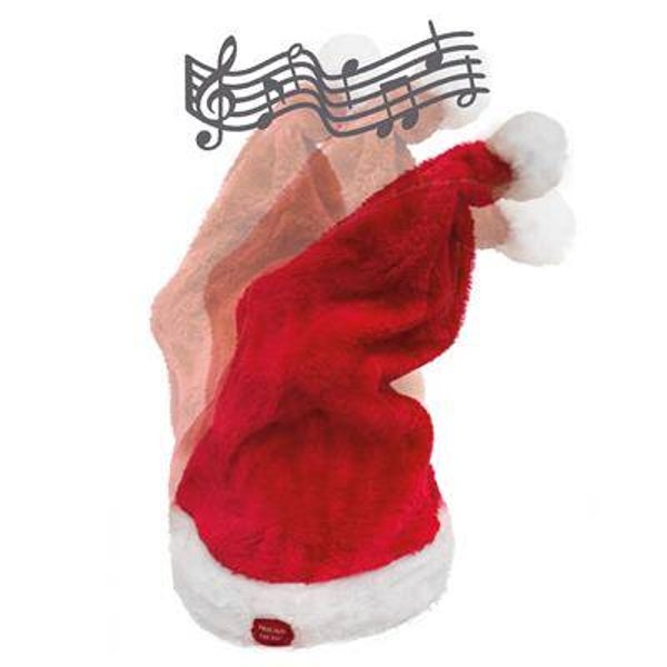 Bonnet de noël avec mouvement et son