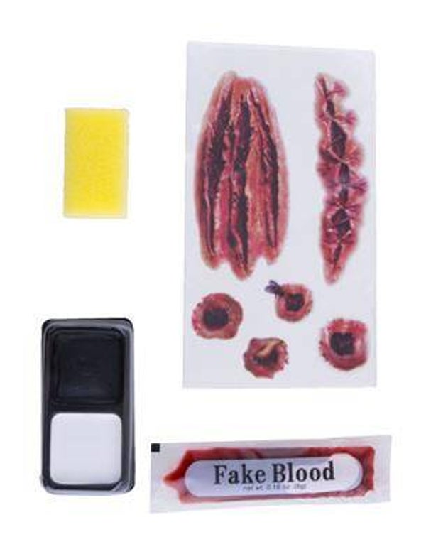 Set de maquillage avec fausses blessures