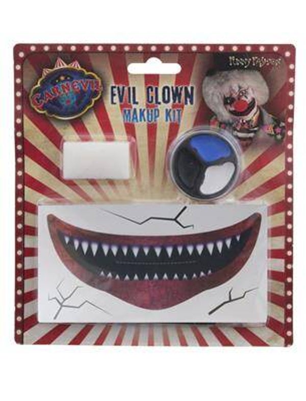 Set de maquillage clown d'horreur 5pcs