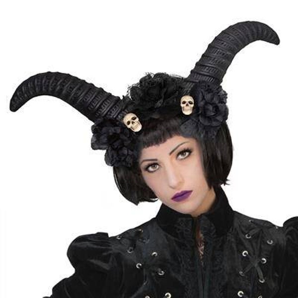 Serre-tête cornes noir