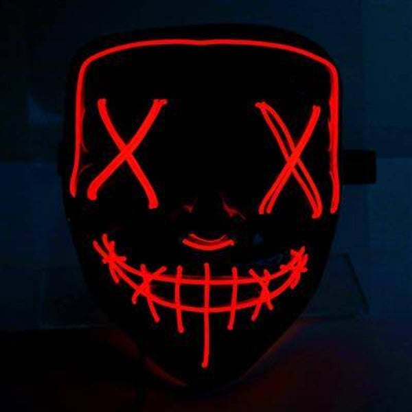 Masque scary avec lumière 01