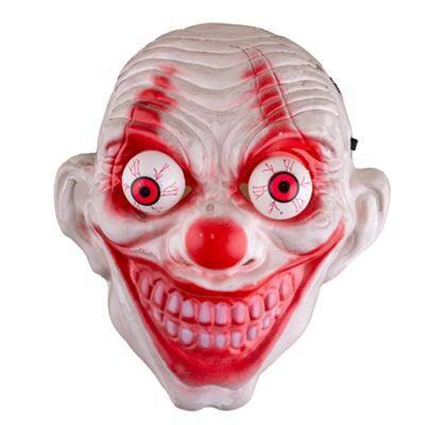 Masque clown avec des yeux qui bougent