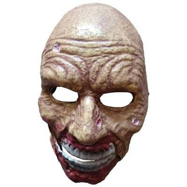 Masque homme zombie avec la bouche en mouvement