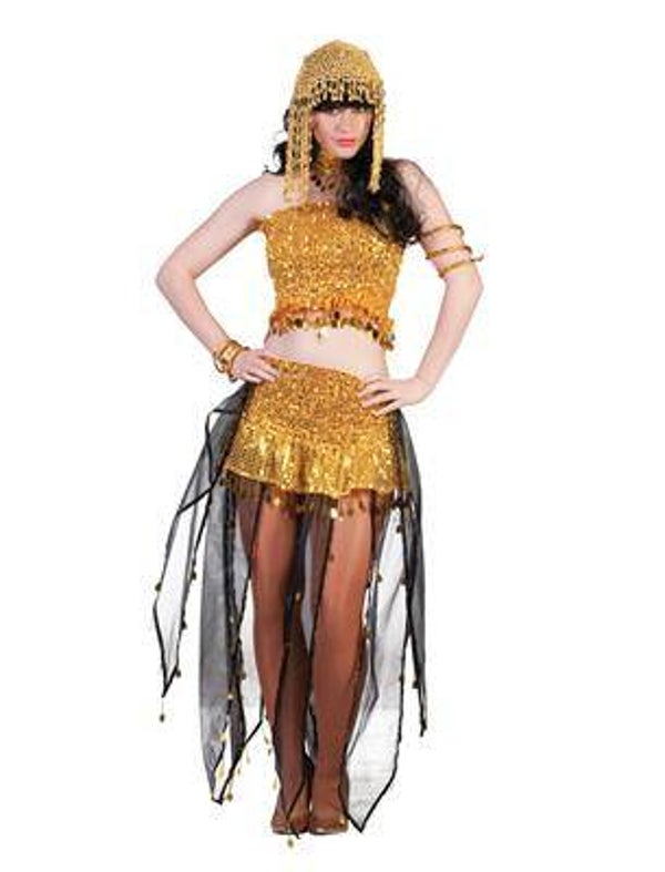 Robe arabe doré-noir