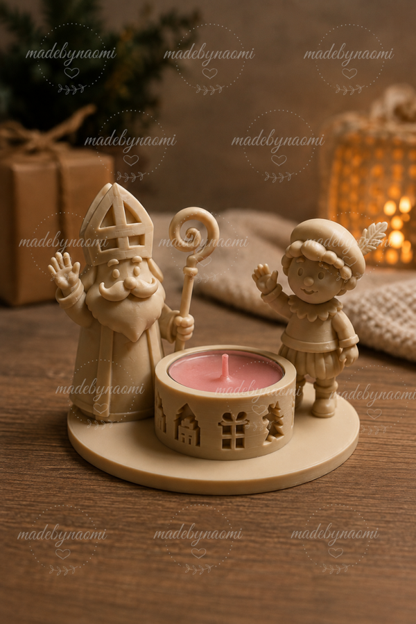 🎅 Sinterklaas & Piet theelichthouder