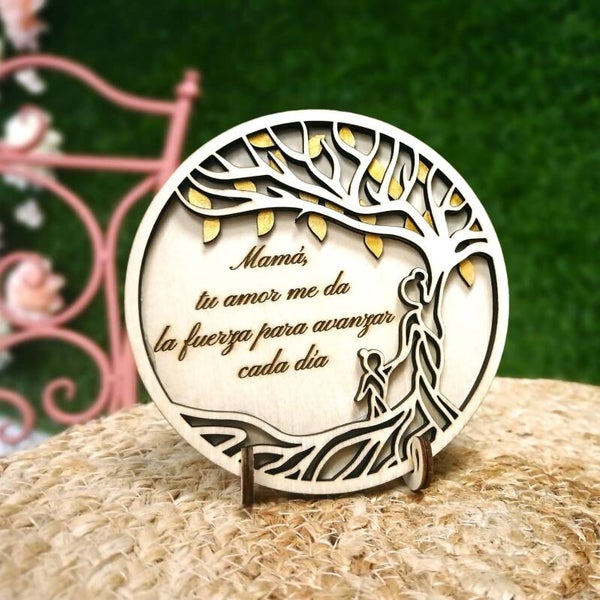 Decoración de madera personalizada para mamá