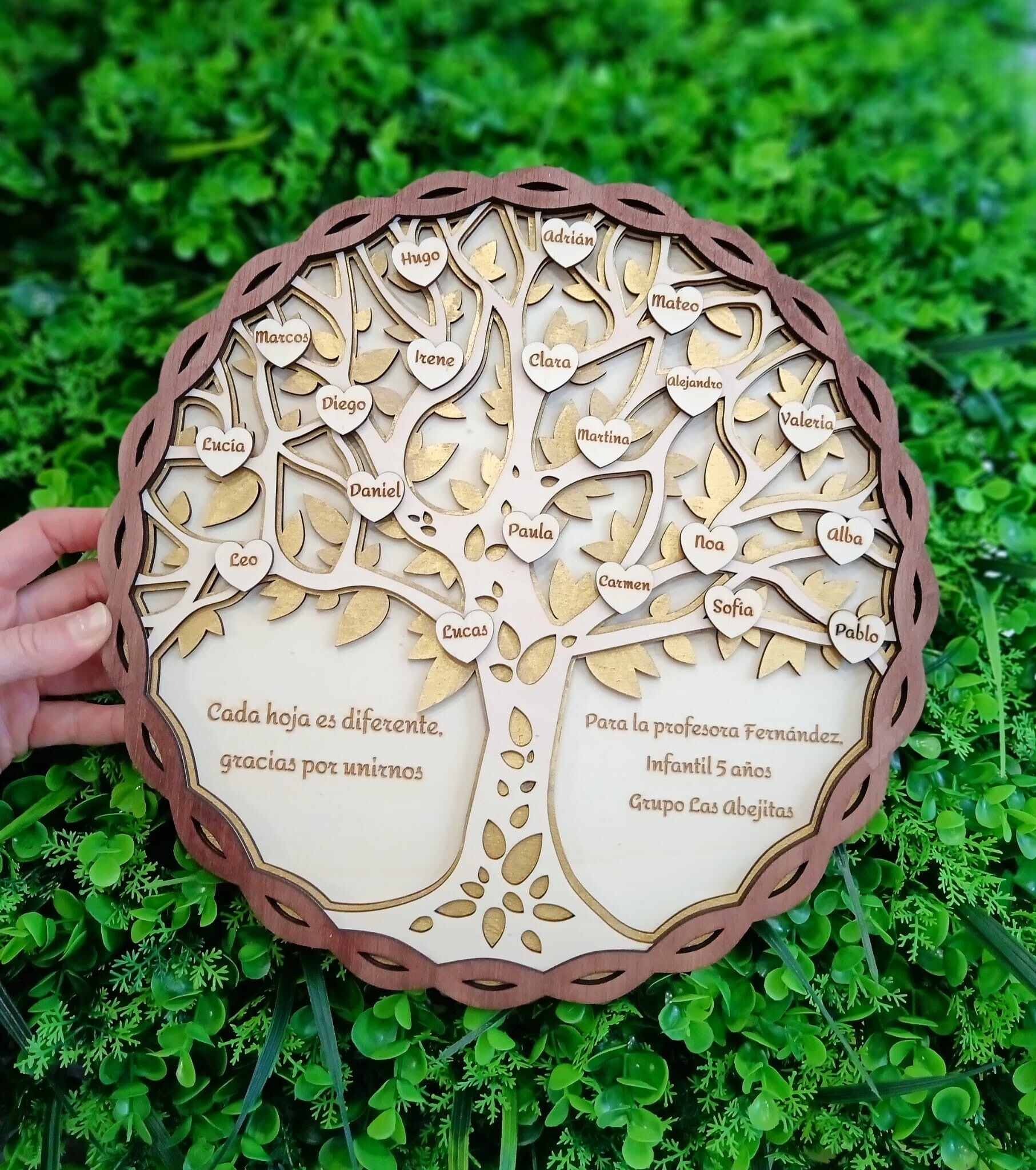 Árbol de la vida personalizado | Regalo único para profesores y familia
