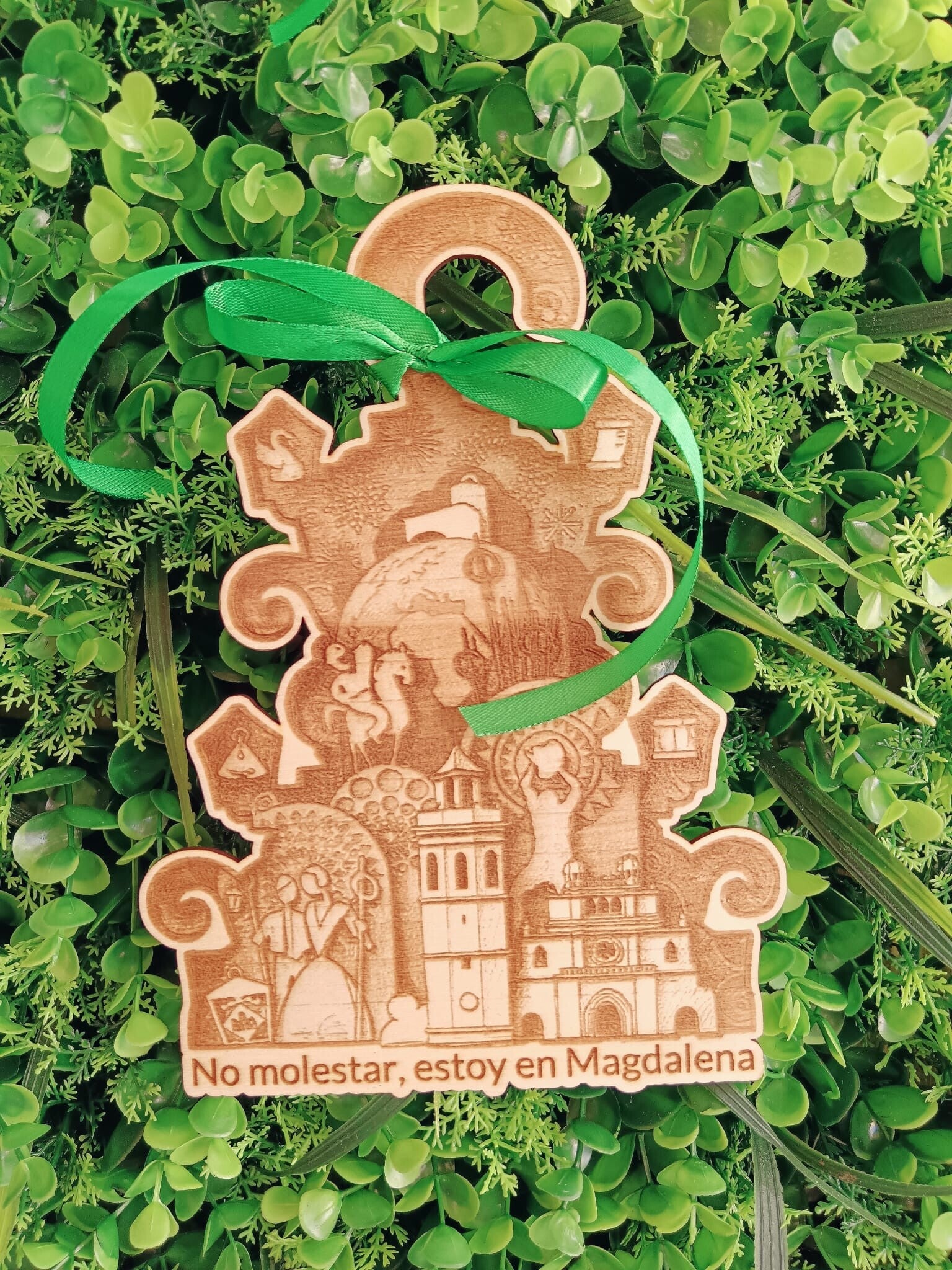 Recuerdo de la Magdalena 2026 – símbolo grabado en madera | Castellón