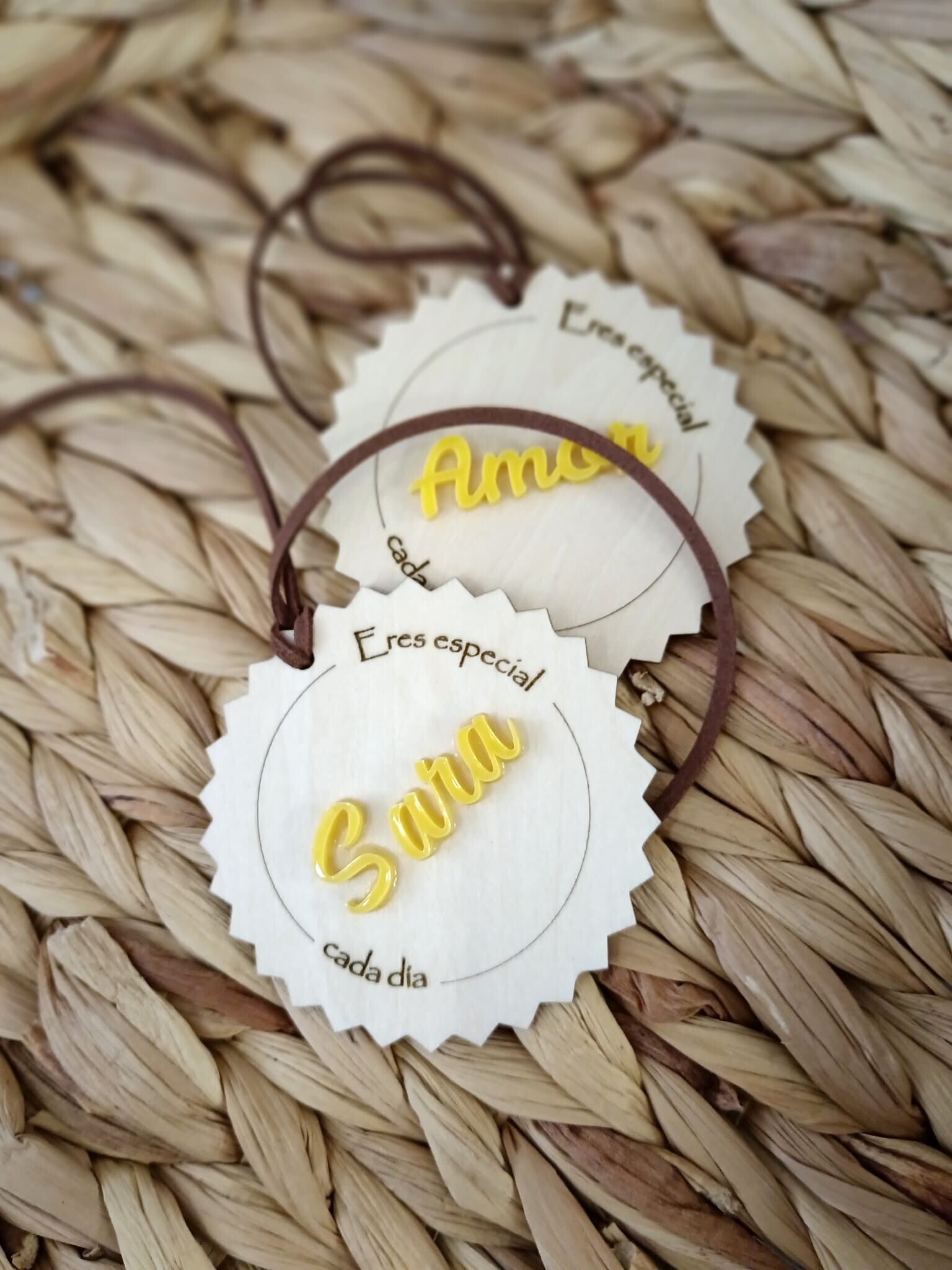 Tag - Etiqueta personalizada para mochila –💛 Nombre en acrílico