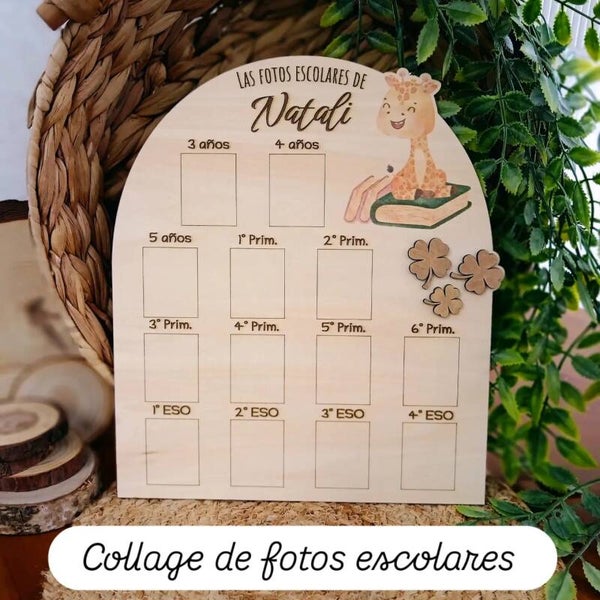 Panel personalizado para guardar las fotos escolares de tu hijo/a