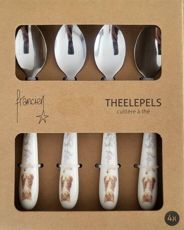 4 Theelepeltjes Francien Katten | Set van 4 Theelepels | Katten Design