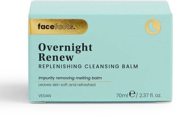 Face Facts Overnight Renew Cleansing Balm | Vegan | 70 ml