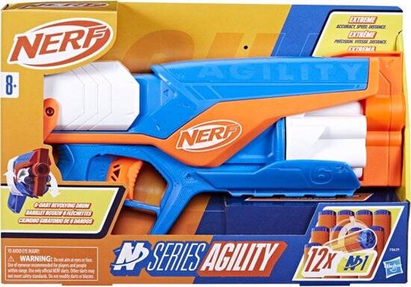 NERF N Series Agility Blaster – Inclusief 12 Officiële N1 Darts
