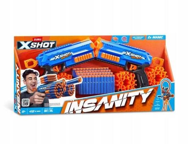 ZURU X-Shot Insanity Blaster Pack 2-pack – Dubbele Actie Blasterset