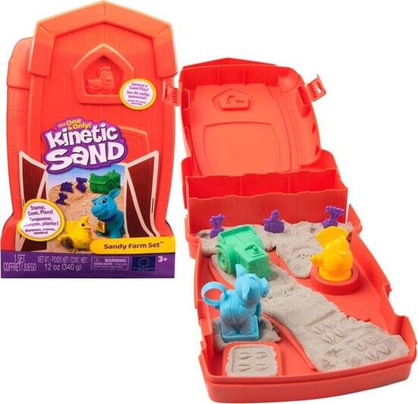 Kinetic Sand Boerderij Speelset 340 g | Magisch Zand met Accessoires