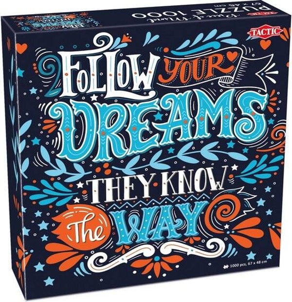 Follow Your Dreams Puzzel | Legpuzzel 1000 Stukjes
