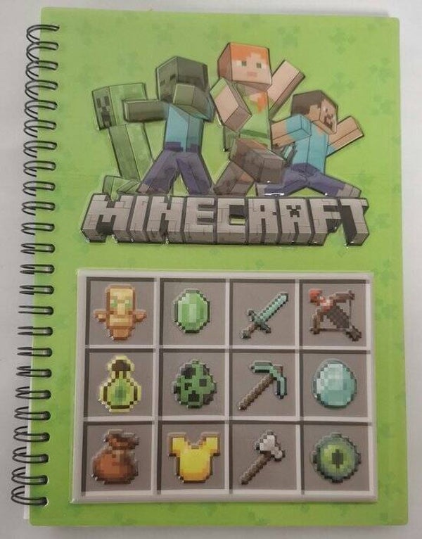 Minecraft Lijntjesschrift A5 | Schoolschrift voor Kinderen