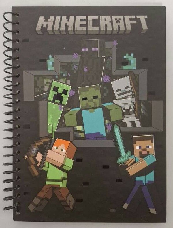 Minecraft Lijntjesschrift A5 | Schrijfschrift voor Kinderen
