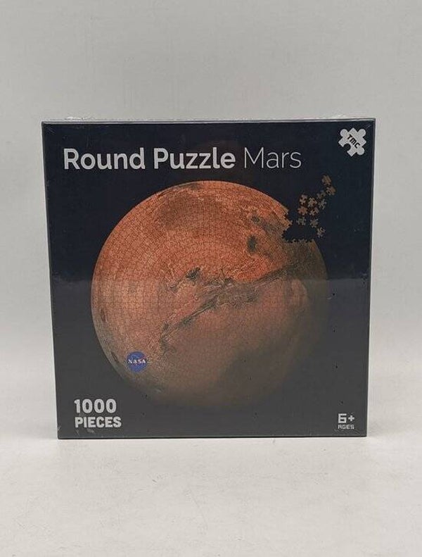 Round Planet Puzzles Mars NASA | Legpuzzel 1000 Stukjes