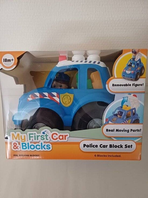 Mijn Eerste Politieauto & Blokken | Bouwspeelgoed voor Kinderen