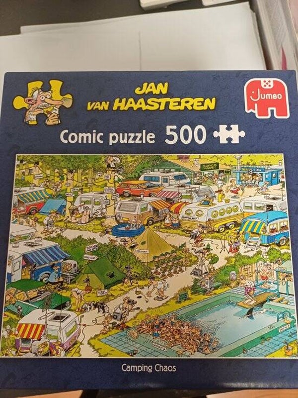 Jan van Haasteren Camping Chaos Puzzel | 500 Stukjes