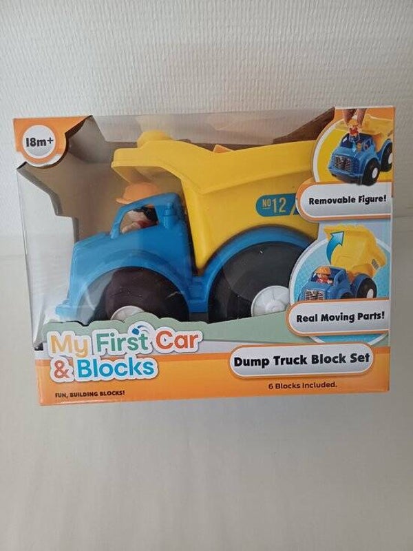 Mijn Eerste Auto & Blokken | Speelgoed voor Jonge Kinderen