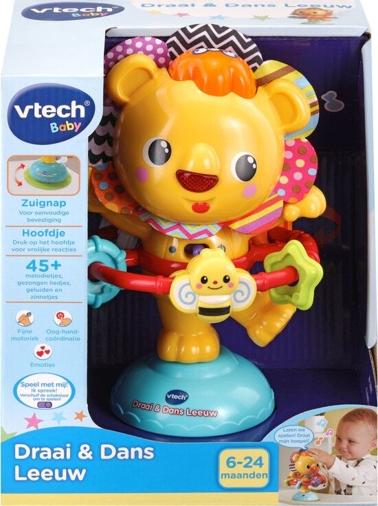 VTech Baby Draai & Dans Leeuw – Educatief Babyspeelgoed met Muziek & Geluid