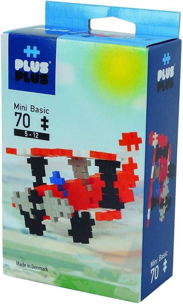 Plus-Plus Mini Basic Vliegmachine – 70-delige Bouwset