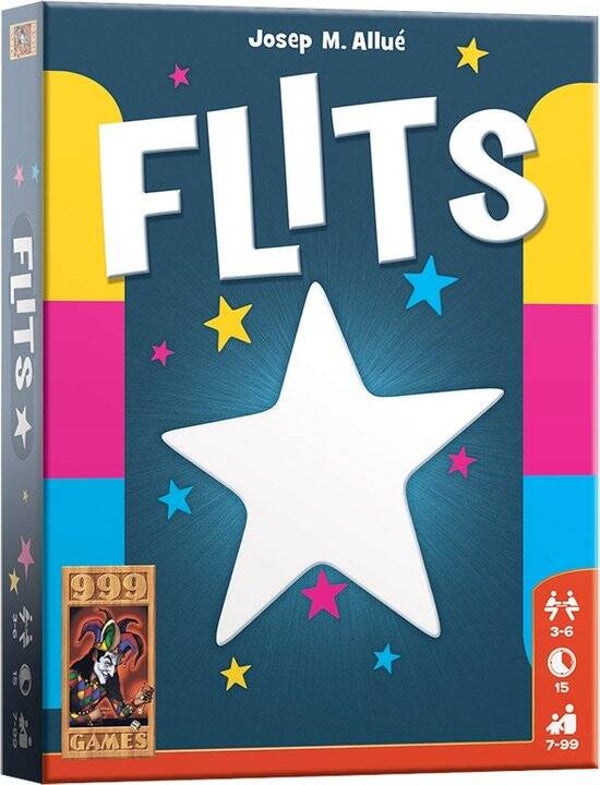 999 Games Flits | Kaartspel | Snel en Eenvoudig Familiespel | Klein Cadeautje