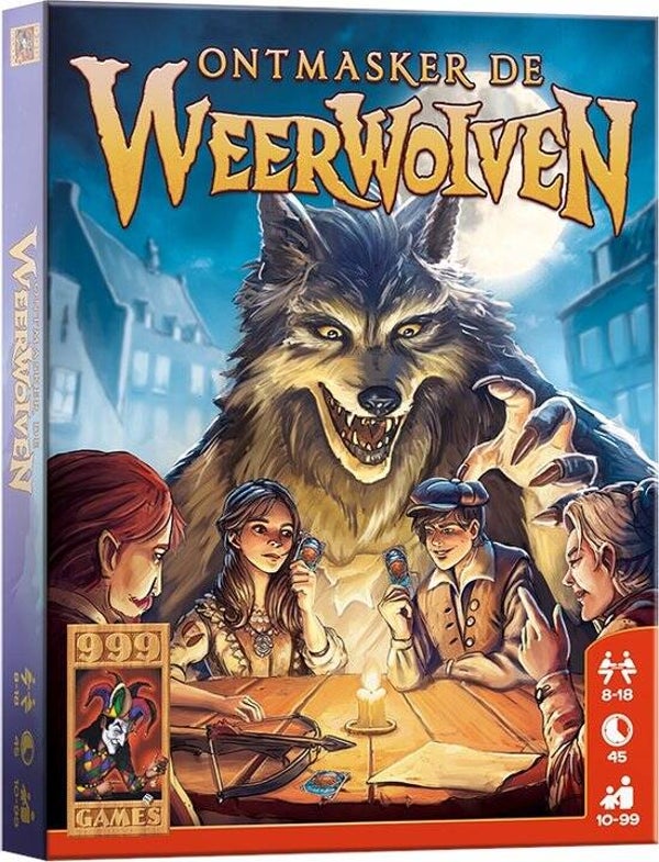 999 Games Ontmasker de Weerwolven | Basisspel | Kaartspel | Partyspel